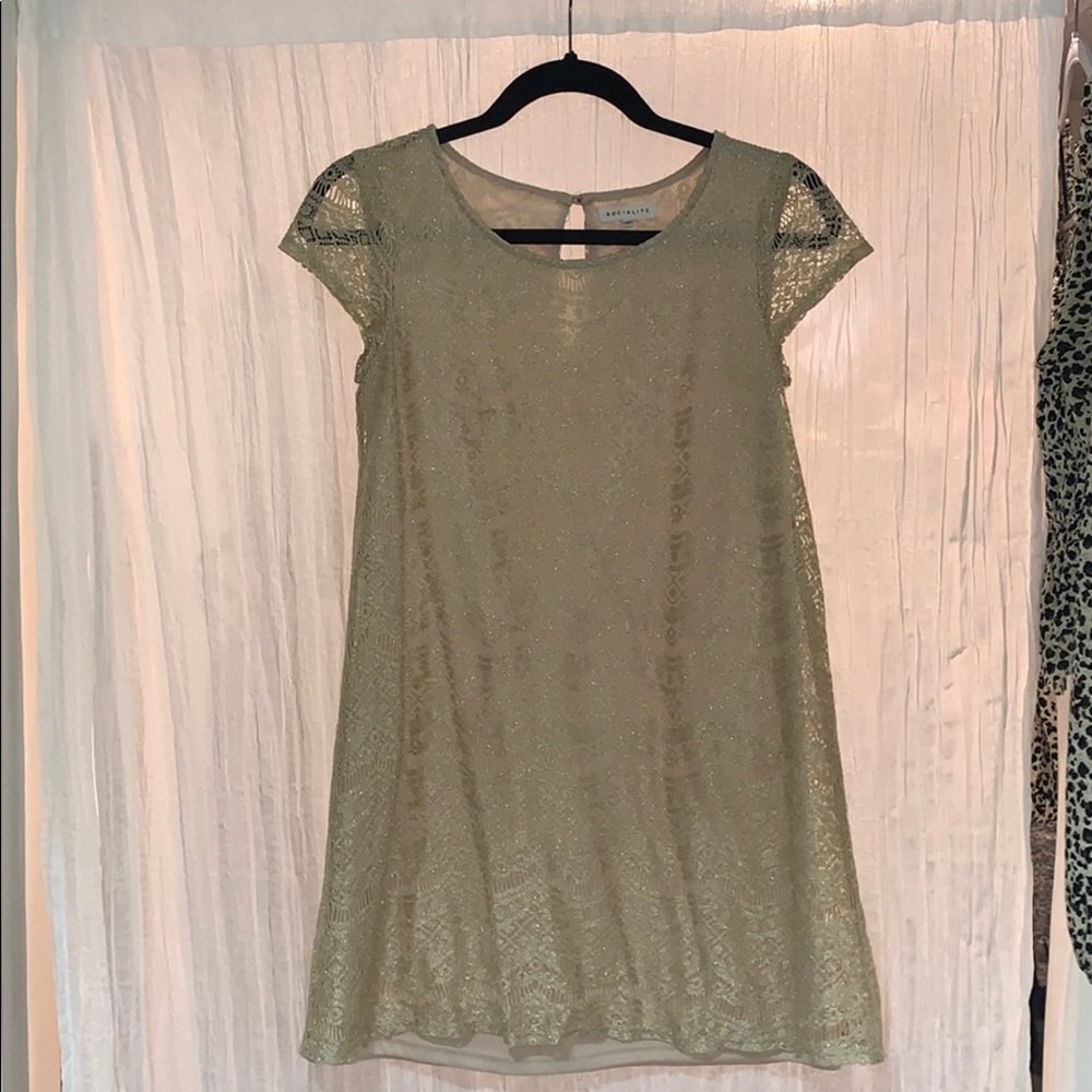 Gold sparkly dress